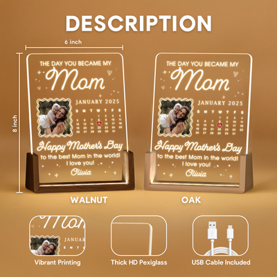 The Day You Became My Mom – A Personalized Mother’s Day Keepsake