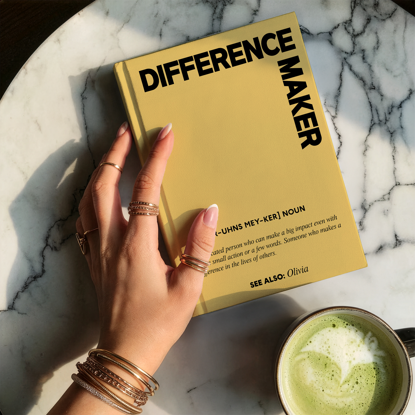 Personalized Retirement Journal – “Difference Maker” Custom Name Appreciation Gift for Retirement