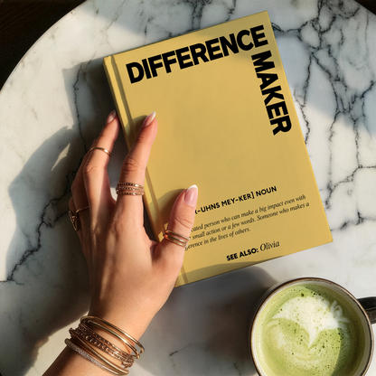 Personalized Retirement Journal – “Difference Maker” Custom Name Appreciation Gift for Retirement