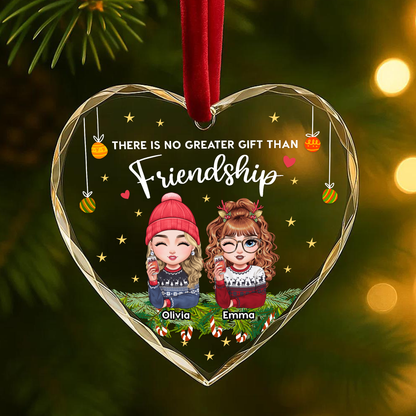 There Is No Greater Gift Than Friendship Custom Ornament