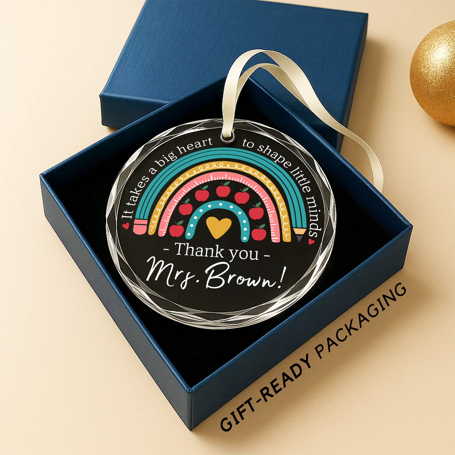 Customized Name Gift for Teacher Ornament