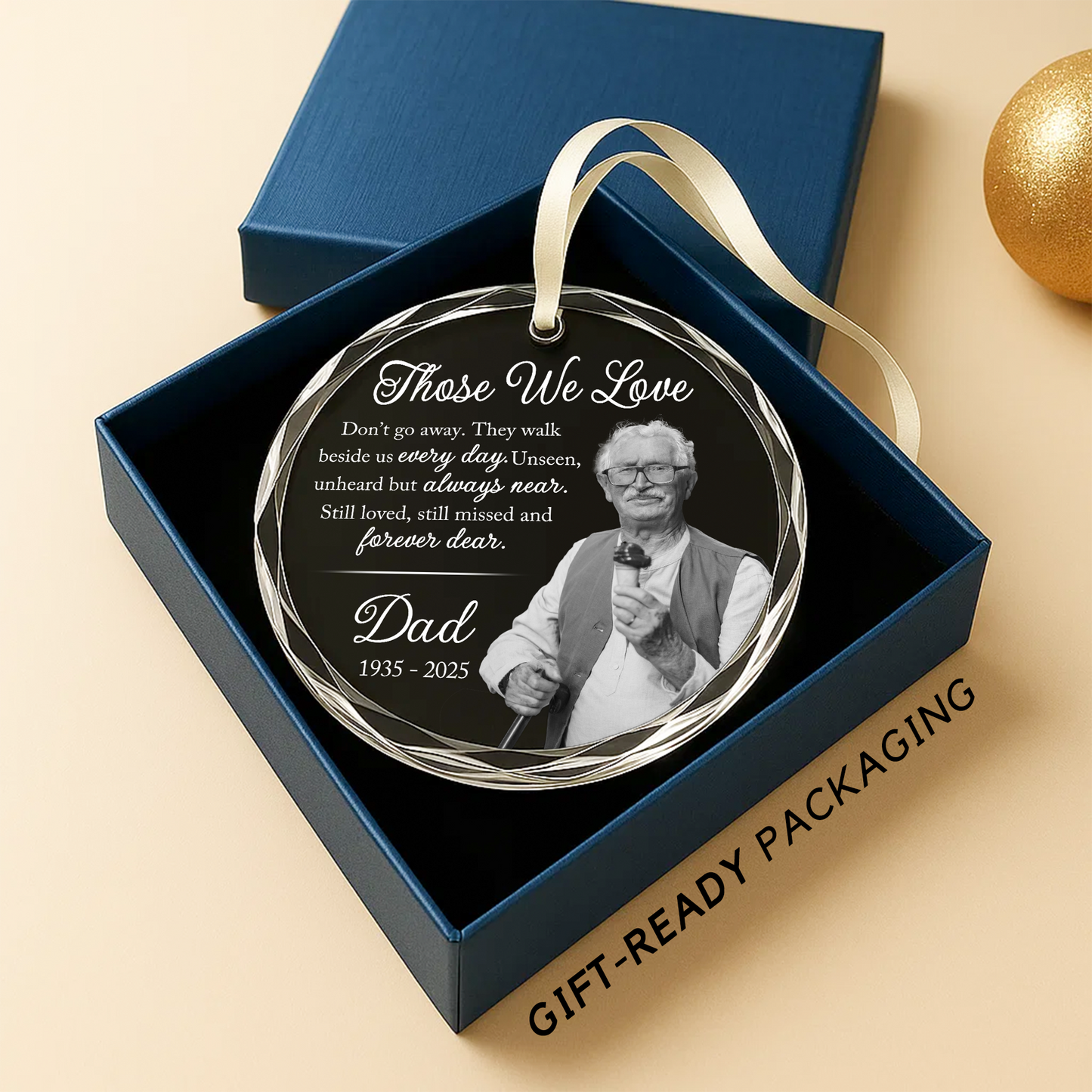 Family Memorial Ornament, Gift for Loss of Loved One