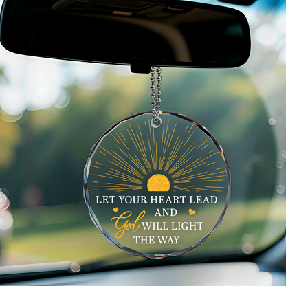 Let Your Heart Lead and God Will Light the Way Ornament
