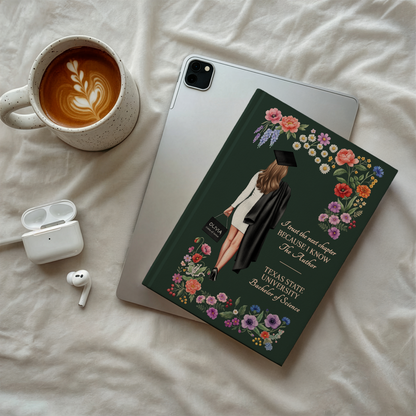 Personalized Graduation Journal for Her – Custom College Gift with Name, School & Degree, Class of 2026 Keepsake