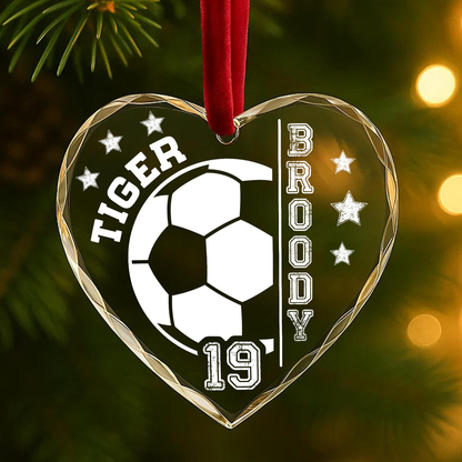 Soccer Player Personalized Team Ornament