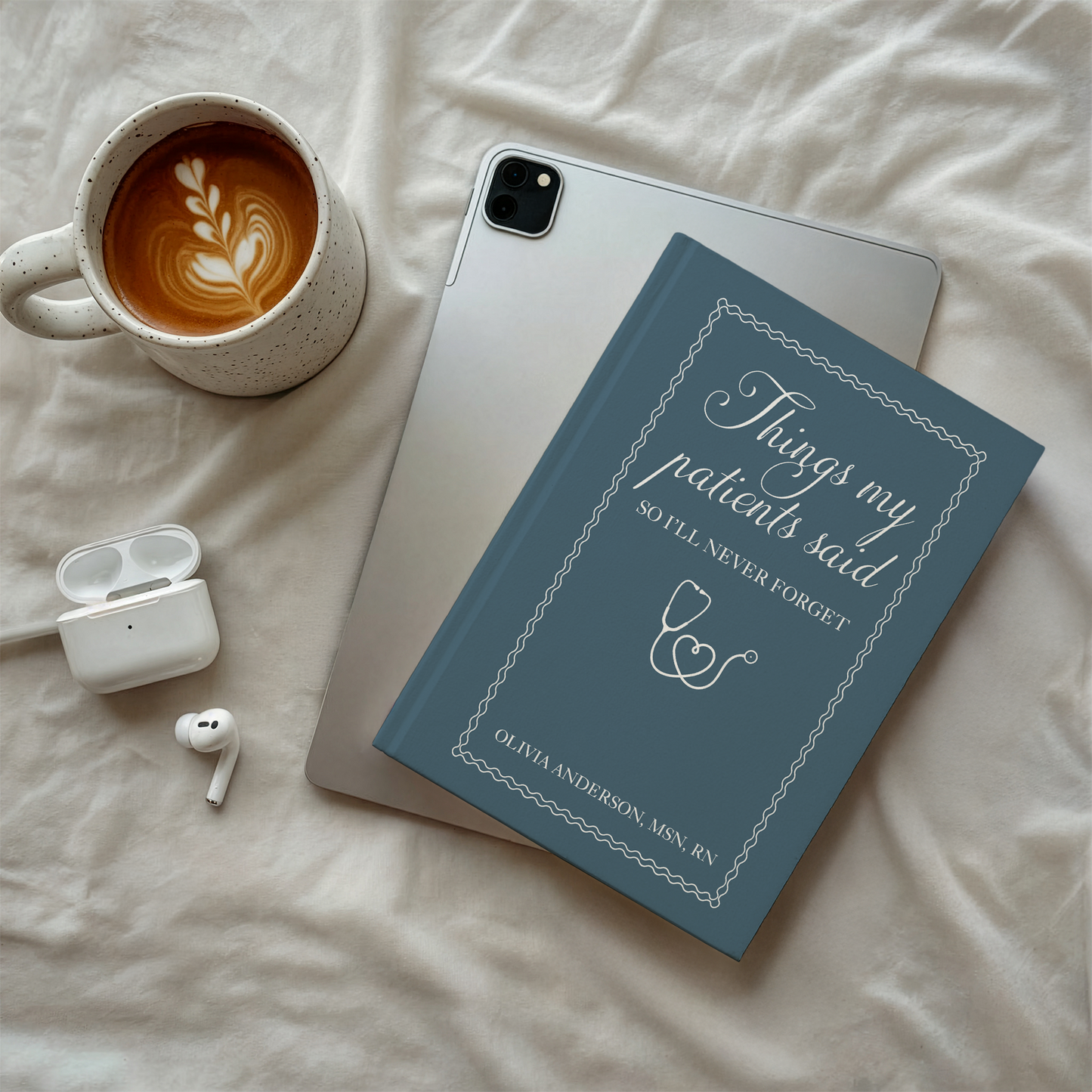 Personalized Nurse Journal – “Things My Patients Said” Custom Notebook with Name & Credentials