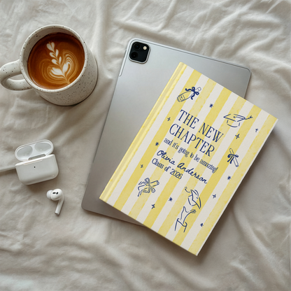 Personalized Graduation Journal 2026 – “The New Chapter” Custom Name Gift for Graduates