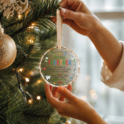 Personalized Better Together Team Ornament