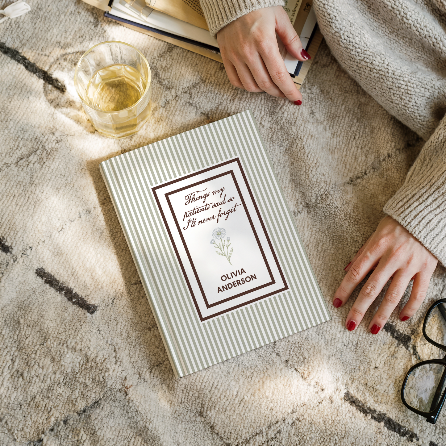 Personalized Nurse Memory Journal – Custom Name Notebook for Healthcare Heroes