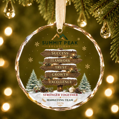 Personalized Team Values Ornament