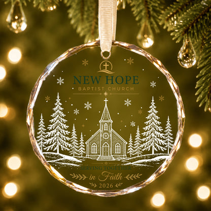 Personalized Church Serving in Faith Ornament