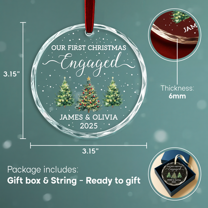 Our First Christmas Engaged Ornament 2025