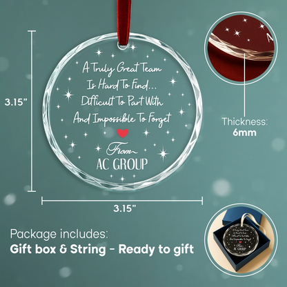 A Truly Great Team Is Hard to Find, Appreciation Ornament