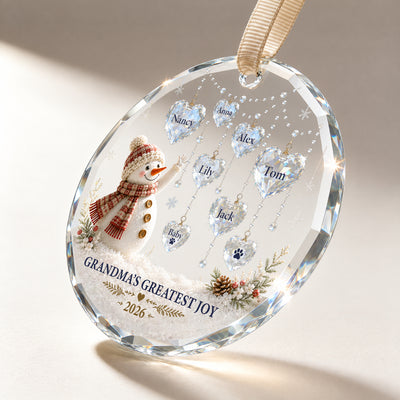 Grandma’s Greatest Joy – A Personalized Grandchildren Christmas Keepsake