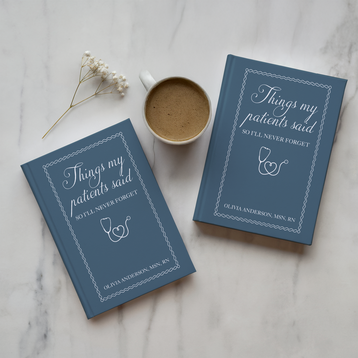 Personalized Nurse Journal – “Things My Patients Said” Custom Notebook with Name & Credentials