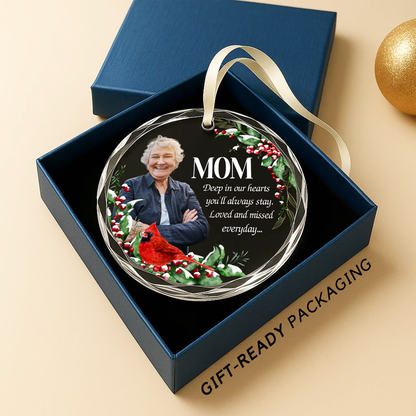 Mom Memorial Ornament with Cardinal, In Loving Memory Keepsake