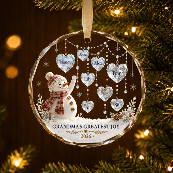 Grandma’s Greatest Joy – A Personalized Grandchildren Christmas Keepsake