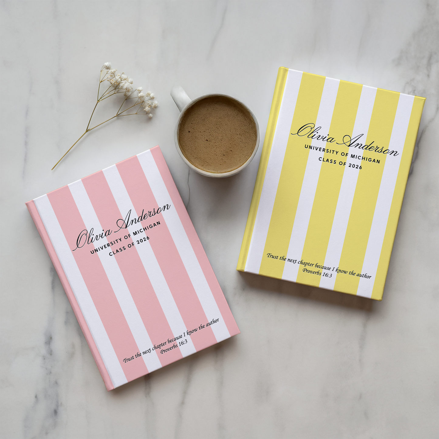 Personalized Graduation Journal – Custom Name & School Keepsake Gift