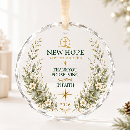 Personalized Church Volunteer Thank-You Ornament