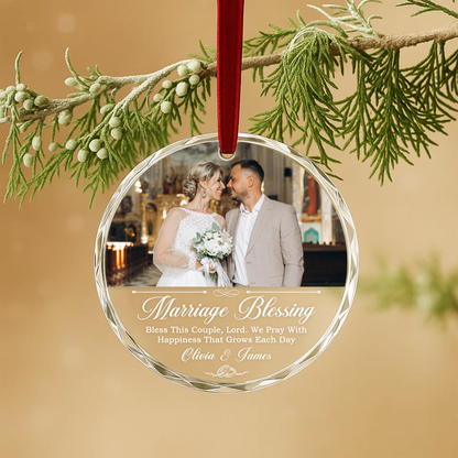 Marriage Blessing Ornament, Wedding Gift for Couple