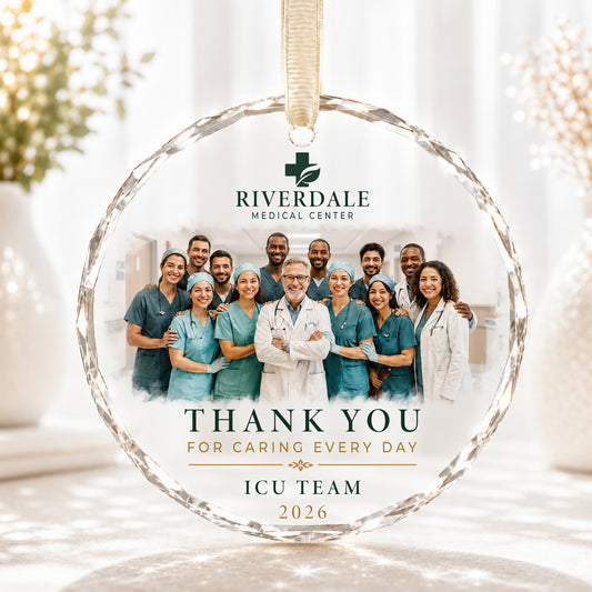 Personalized Healthcare Team Photo Ornament