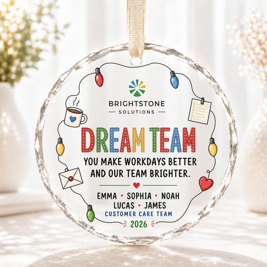 Personalized Dream Team Appreciation Ornament