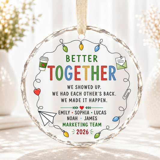 Personalized Better Together Team Ornament