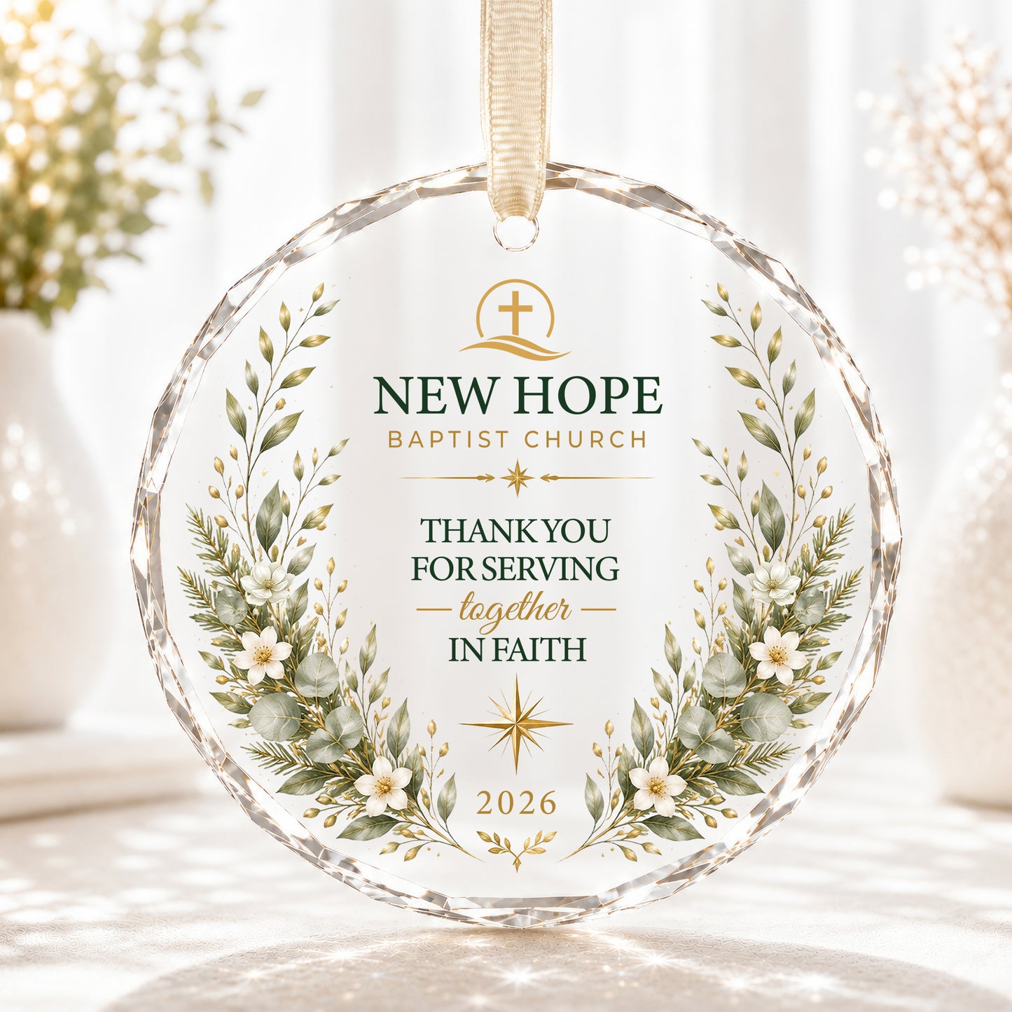 Personalized Church Volunteer Thank-You Ornament