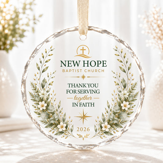 Personalized Church Volunteer Thank-You Ornament