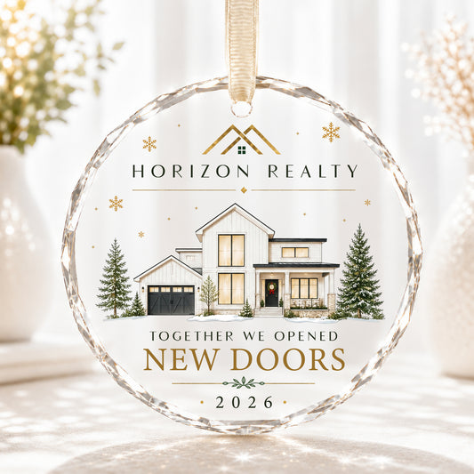 Personalized Real Estate New Doors Ornament