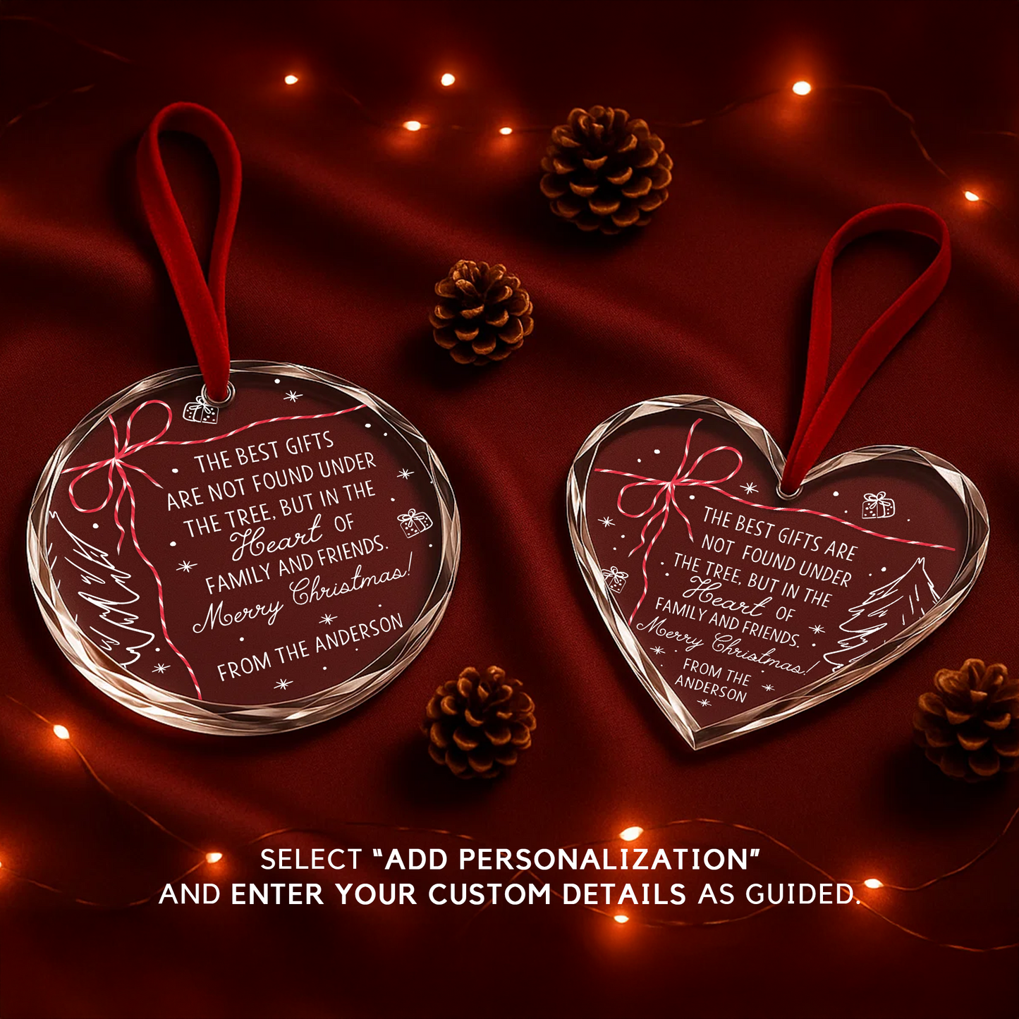 Customize Name Best Gift Family Ornament