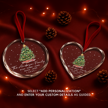 Capture Your Family Magic Custom Christmas Ornament