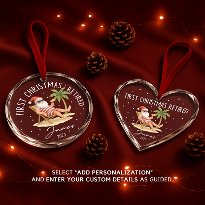 Customized Name First Christmas Retired Ornament