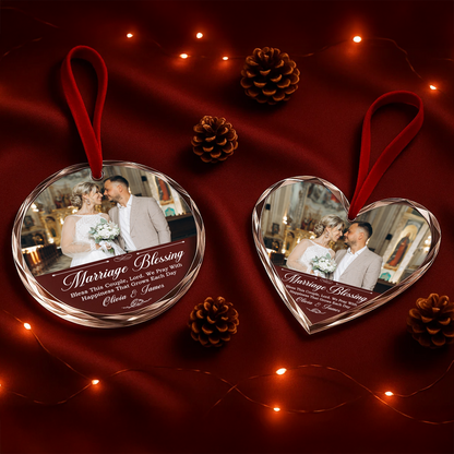 Marriage Blessing Ornament, Wedding Gift for Couple