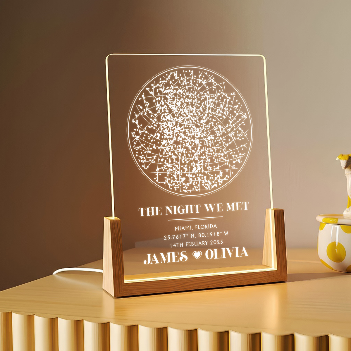 The Night We Met – A Personalized Star Map Keepsake