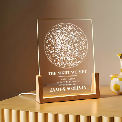 The Night We Met – A Personalized Star Map Keepsake