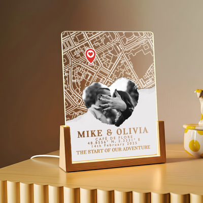 Where Our Story Began – A Personalized Couple Map Keepsake