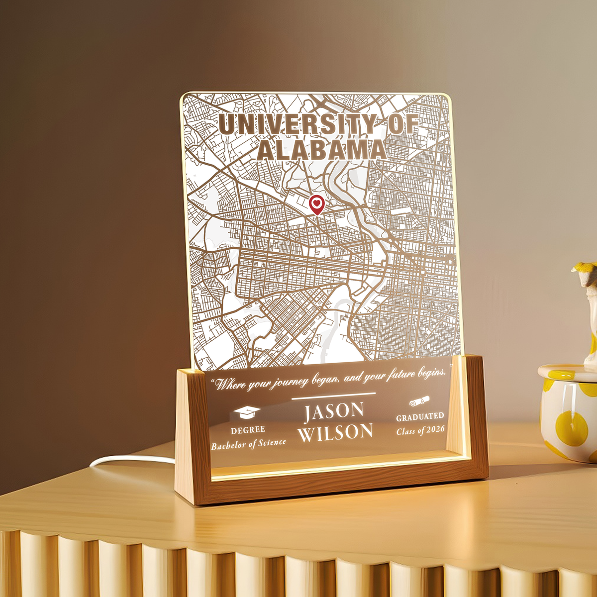 Where Your Journey Began – A Personalized Graduation Keepsake