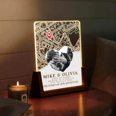 Where Our Story Began – A Personalized Couple Map Keepsake