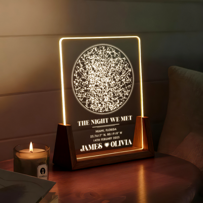The Night We Met – A Personalized Star Map Keepsake