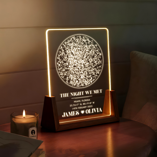 The Night We Met – A Personalized Star Map Keepsake