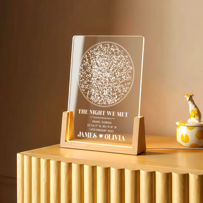 The Night We Met – A Personalized Star Map Keepsake