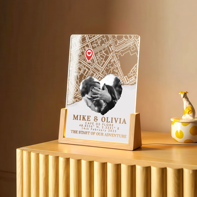 Where Our Story Began – A Personalized Couple Map Keepsake